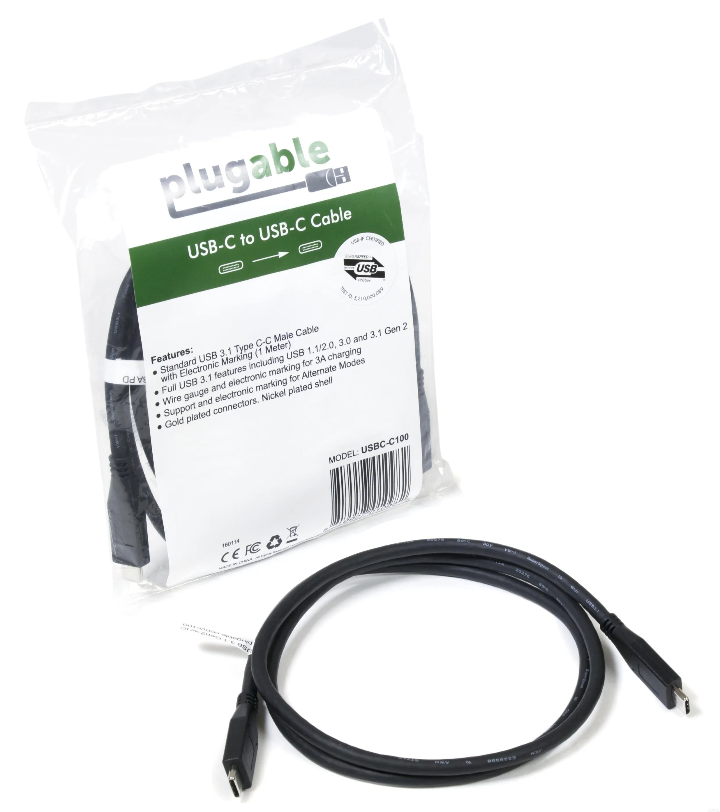 Plugable Technologies-USBC-C100