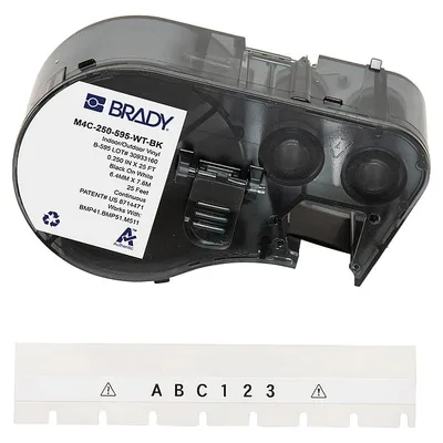 BRADY-M4C-250-595-WT-BK