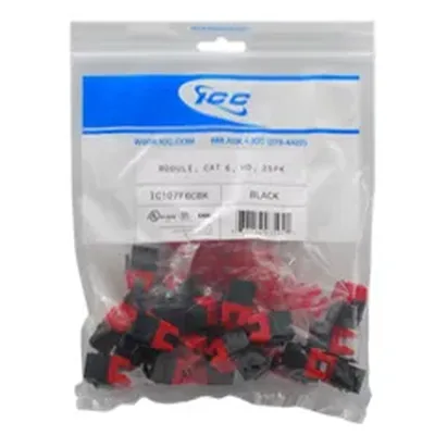Cablesys-ICC-CAT6JKPK-BK